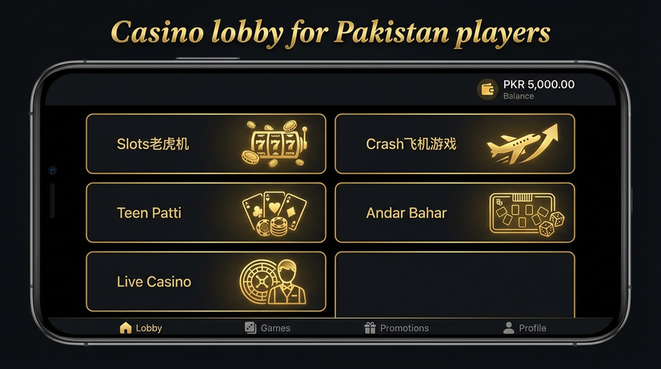 Lobby view of allslots777 for Pakistan users - 4